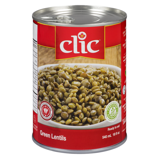 Clic Green Lentils, 540 mL