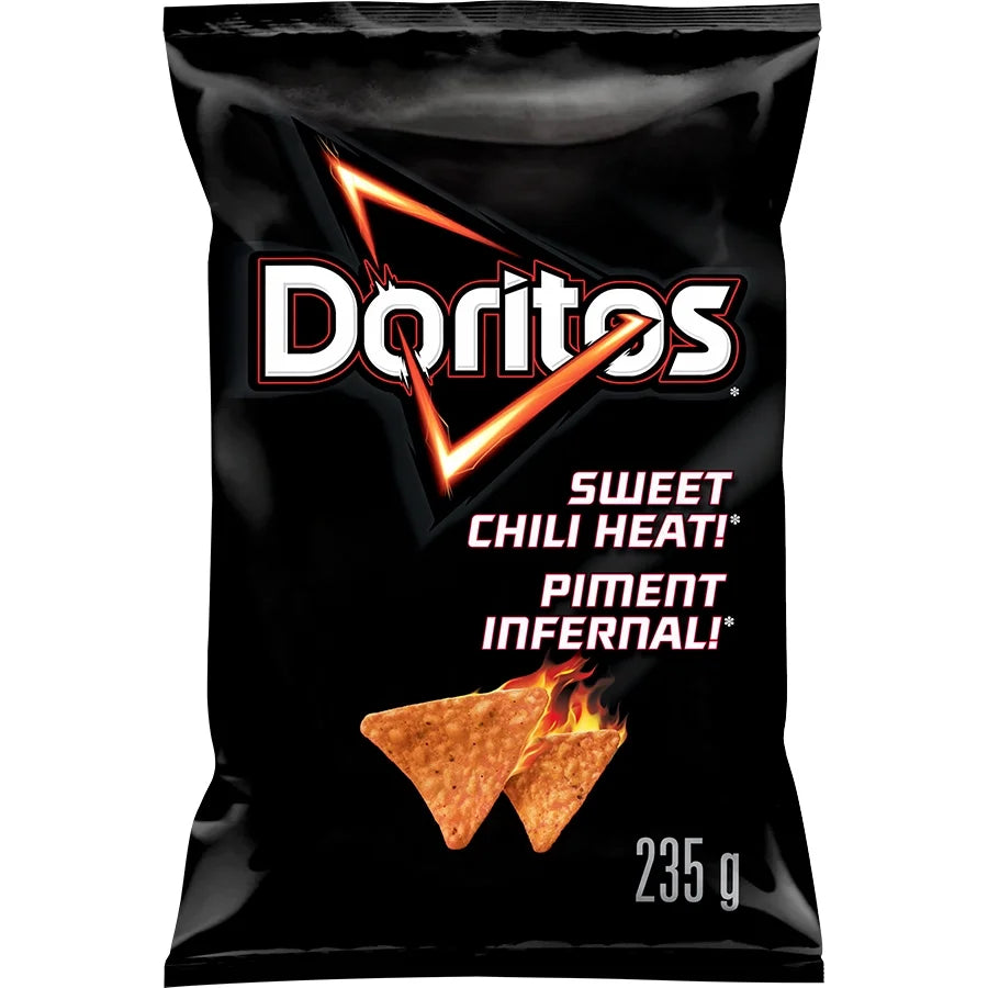 Doritos Sweet Chili Heat! Flavoured Tortilla Chips, 235 g