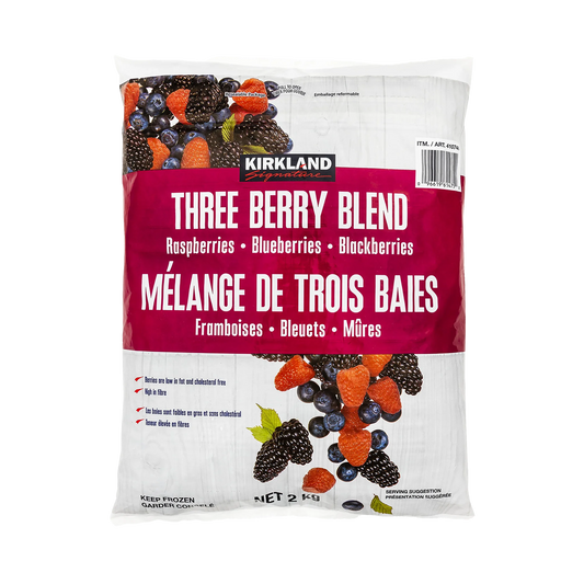 Kirkland Signature Frozen Three-Berry Blend, 2 kg
