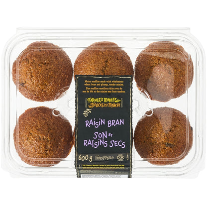 Farmer's Market Raisin Bran Muffins, 600 g
