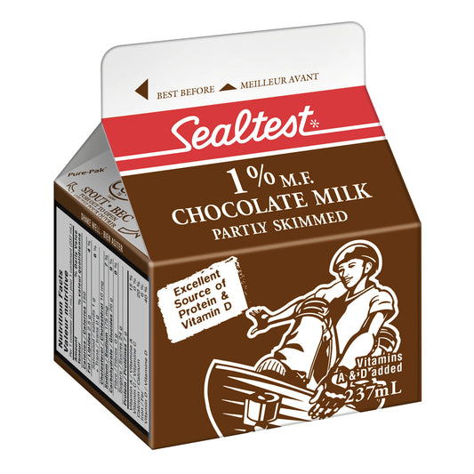 Sealtest 1% Chocolate Milk, 237 mL