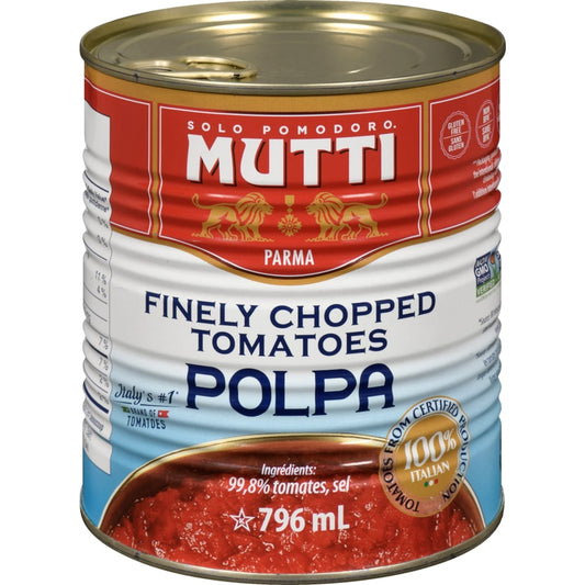 Mutti Finely Chopped Tomatoes Polpa, 796 mL