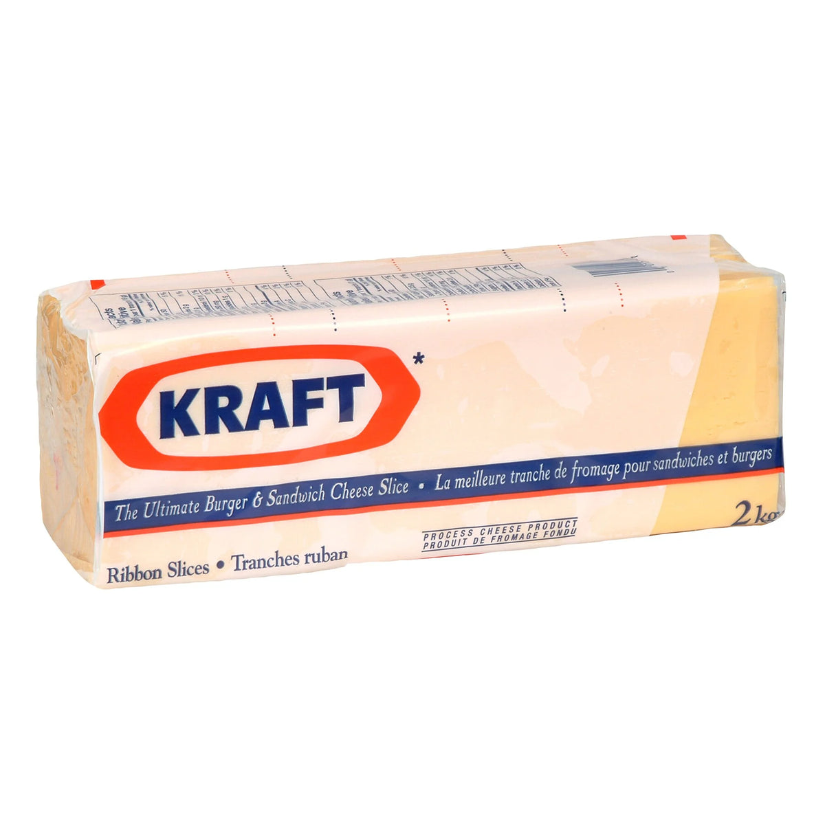 Kraft Ribbon Slices Processed Cheese, 2 kg