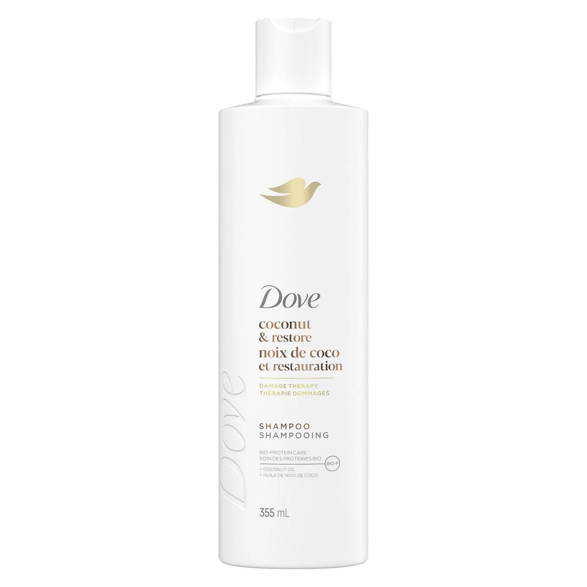 Dove Coconut & Restore Bio-Protein Care Shampoo with Coconut Oil, 355 mL
