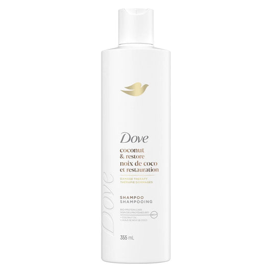Dove Coconut & Restore Bio-Protein Care Shampoo with Coconut Oil, 355 mL