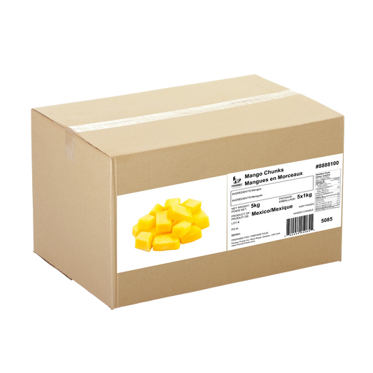 Fennec Frozen Mango Chunks, 5 × 1 kg