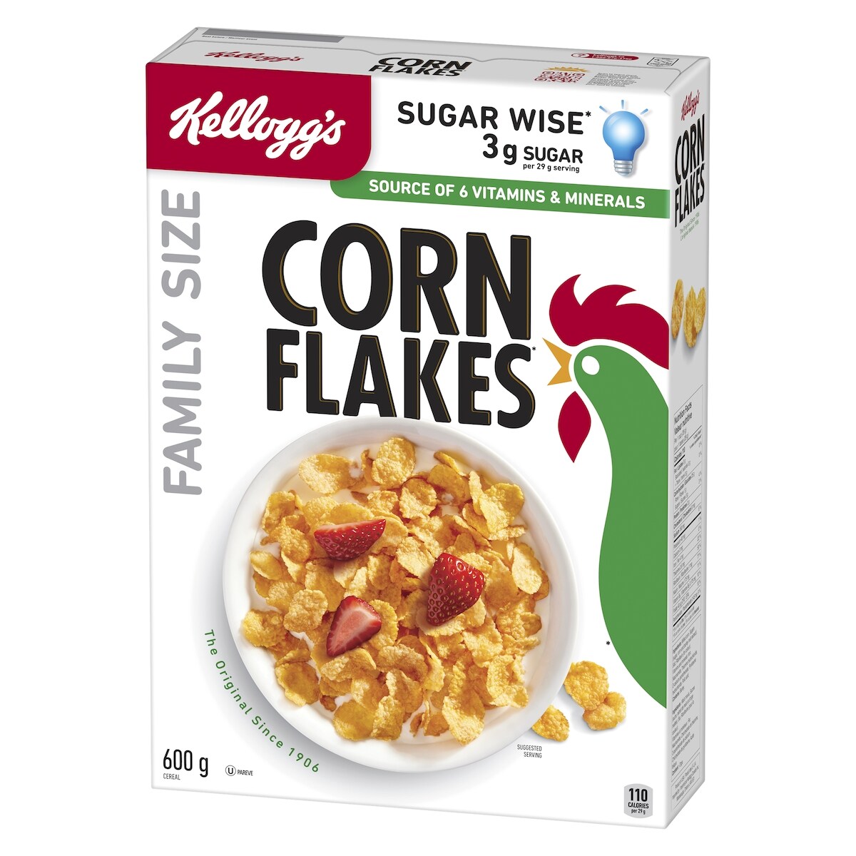 Kellogg's Corn Flakes Cereal, Family Size, 600 g
