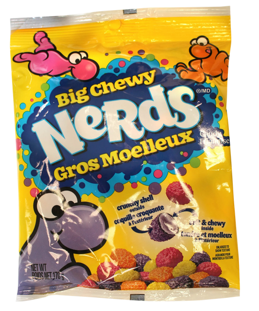 Nerds Big Chewy Nerds, Assorted, 9 × 170 g