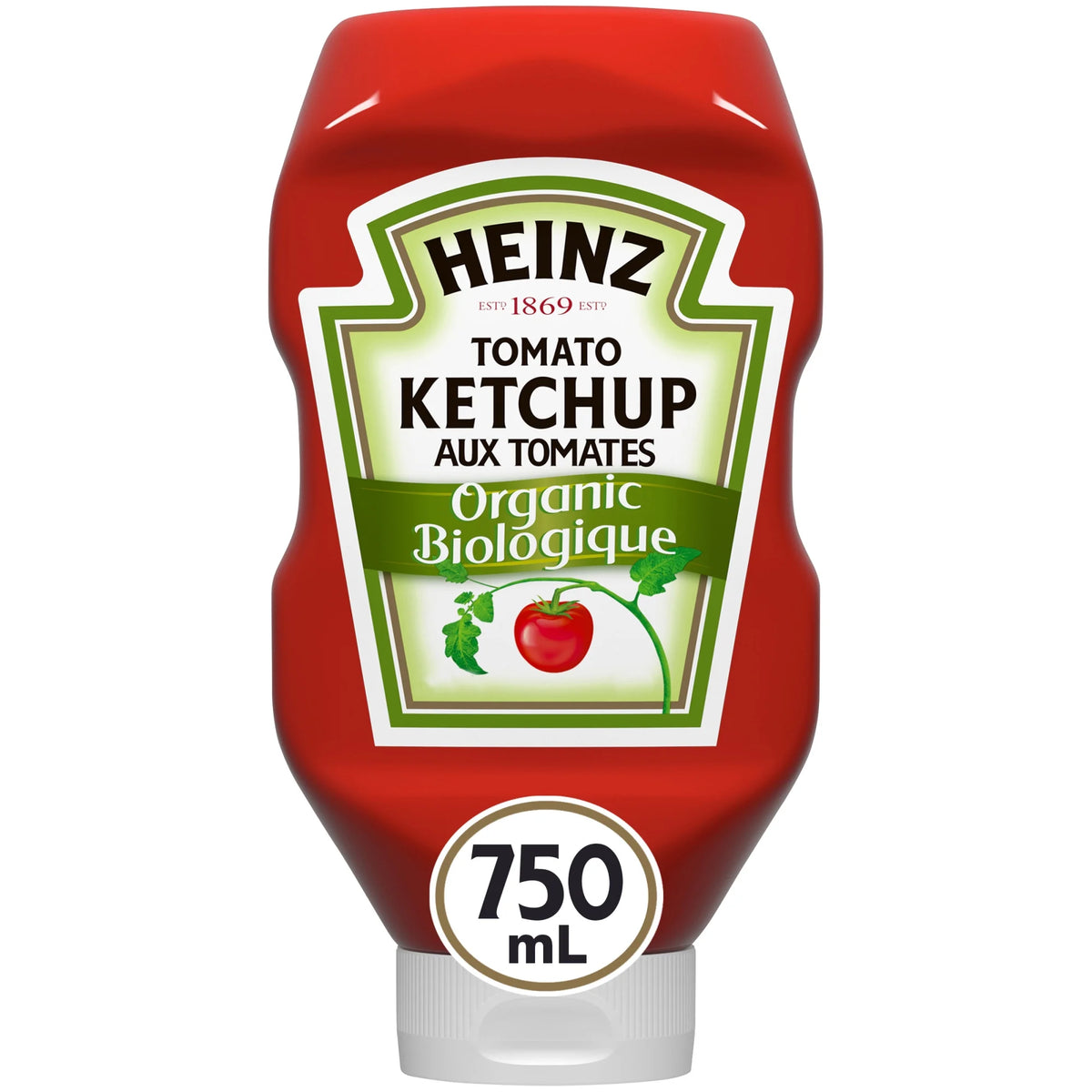 Heinz Organic Tomato Ketchup, 750 mL