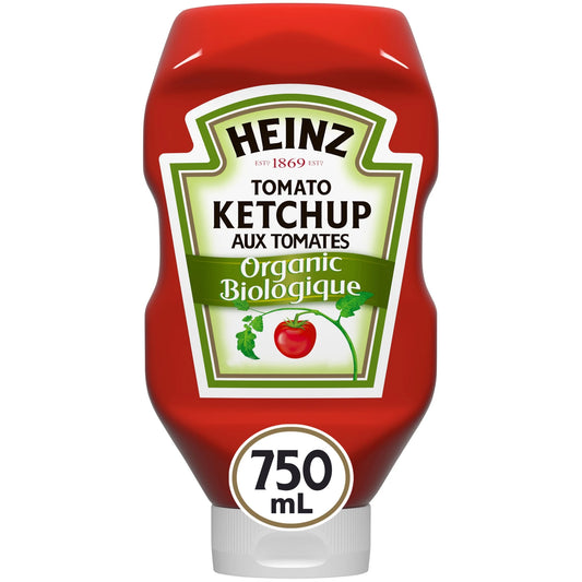 Heinz Organic Tomato Ketchup, 750 mL