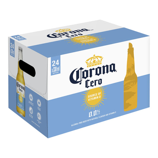 Corona Cero Non-Alcoholic Beer, 24 × 330 mL