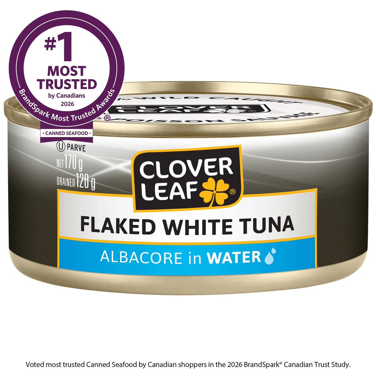 Clover Leaf Flaked White Albacore Tuna in Water Cans, 170 g