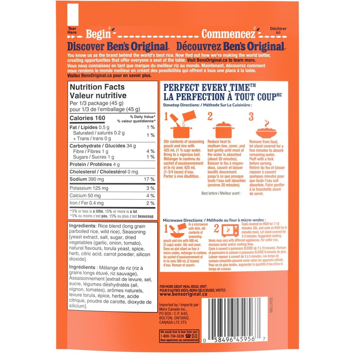 Ben's Original Fast & Fancy Fine Herb & Wild Rice, 132 g