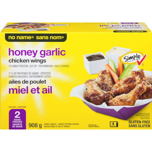 No Name Chicken Wings, Honey Garlic, 908 g