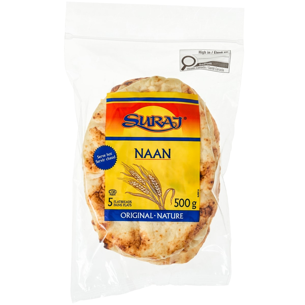 Suraj Original Naan Flatbreads, 5 Count, 500 g
