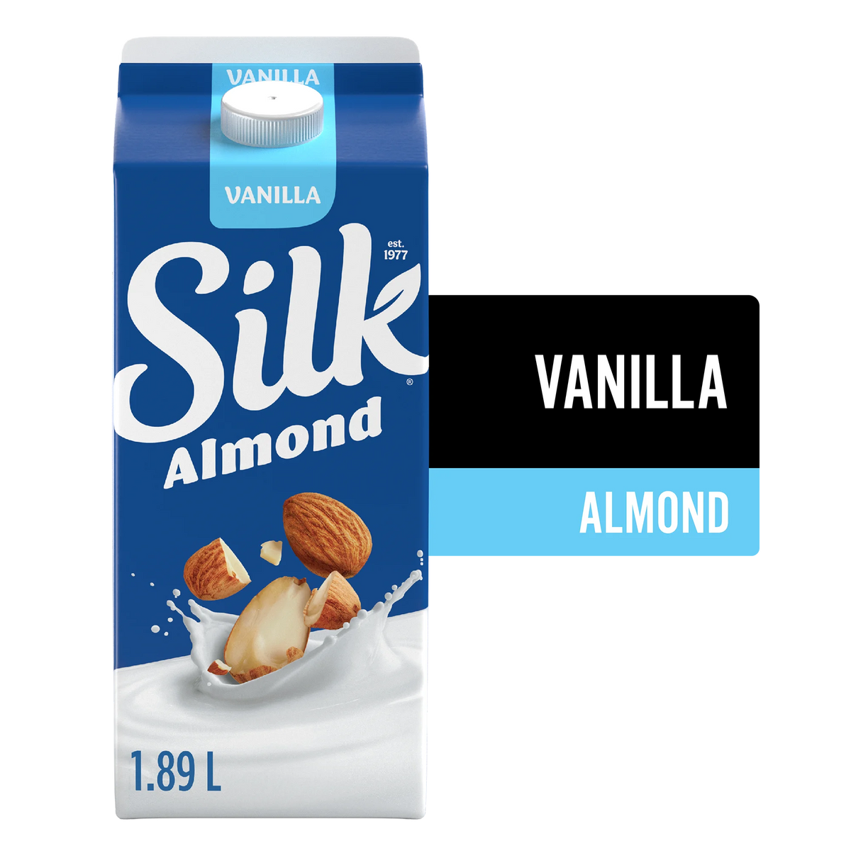 Silk Almond Milk Alternative, Vanilla, Dairy Free, 1.89 L