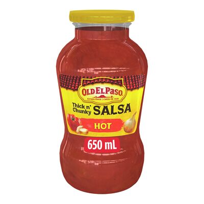 Old El Paso Hot Salsa Thick, 650 mL