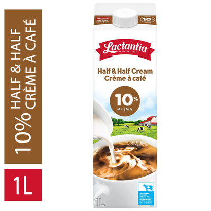 Lactantia 10% Half & Half Cream, 1 L