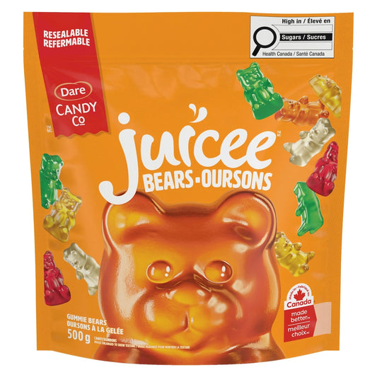 Dare Juicee Bears Gummy Candy, 500 g