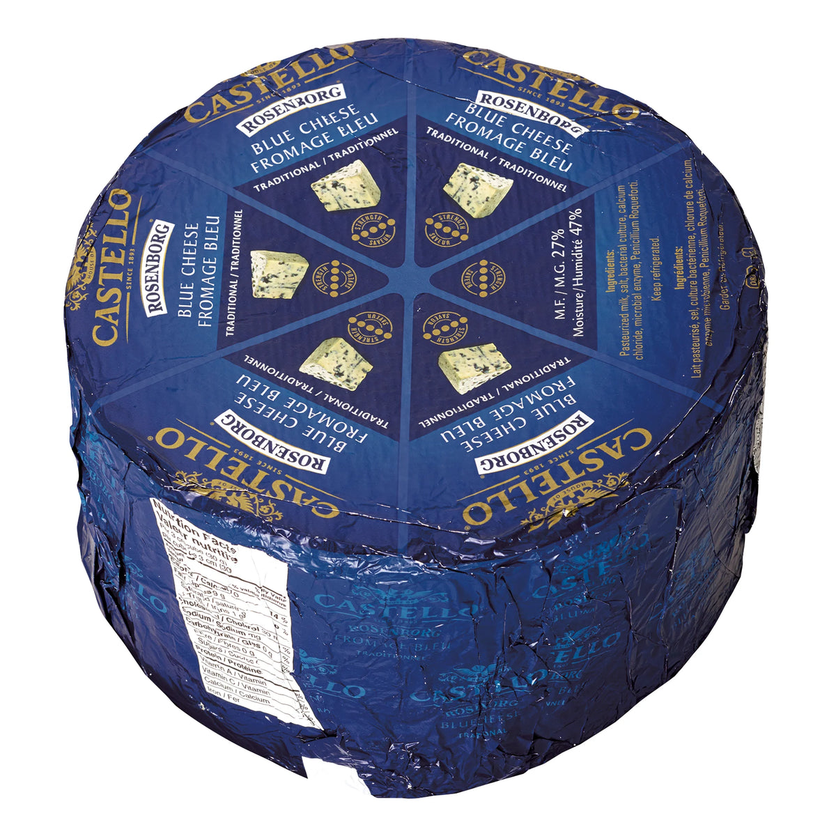 Castello Traditional Blue Cheese Wheel, 3 kg average weight