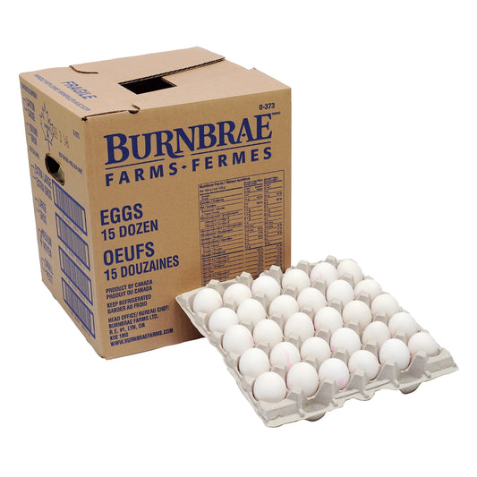 Burnbrae Farms Medium Loose White Eggs, 180 count