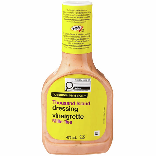 No Name Thousand Island Salad Dressing, 475 mL
