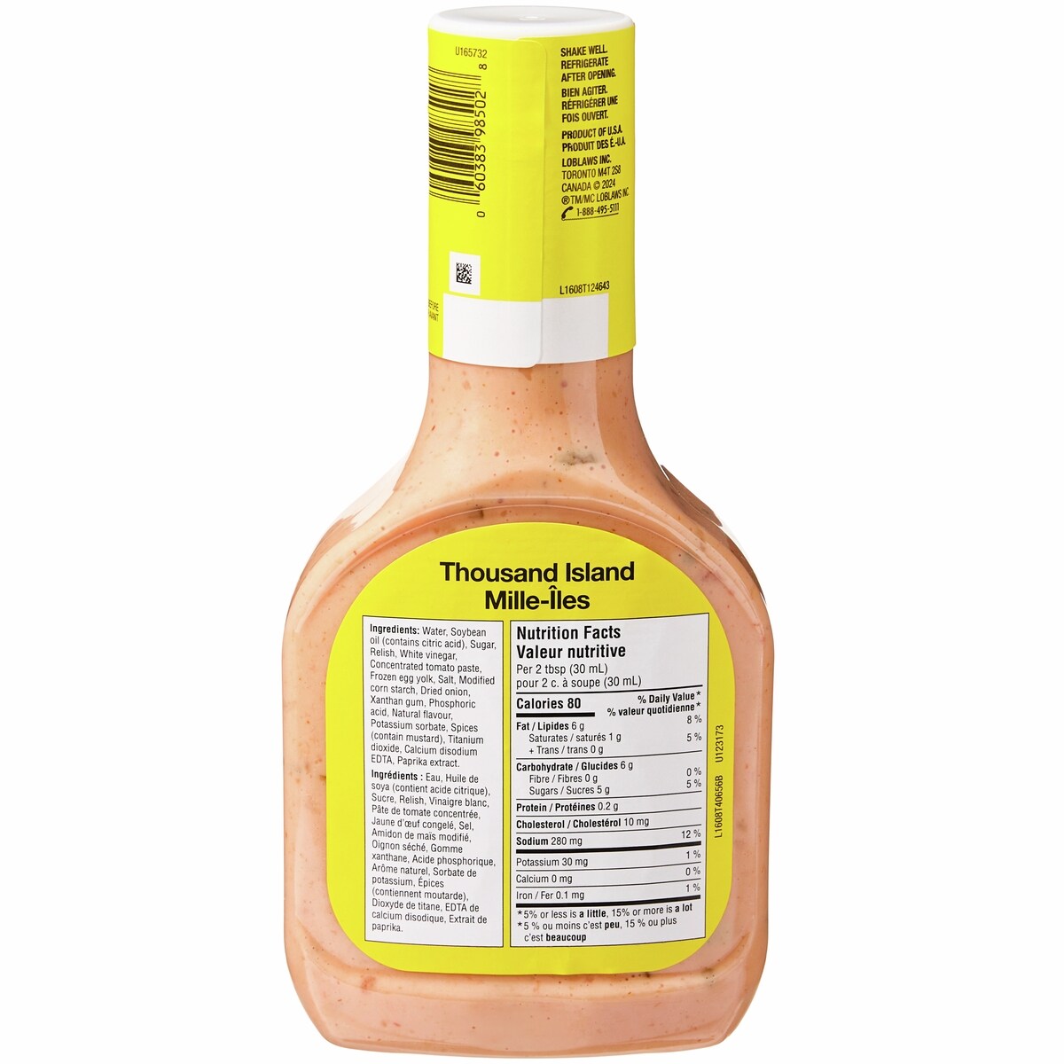 No Name Thousand Island Salad Dressing, 475 mL