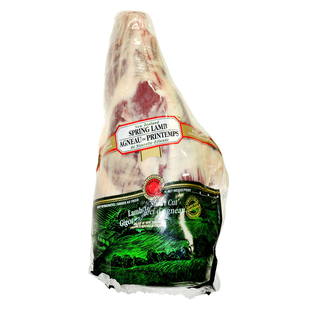 New Zealand Bone-in Halal Lamb Leg, 2 kg average weight