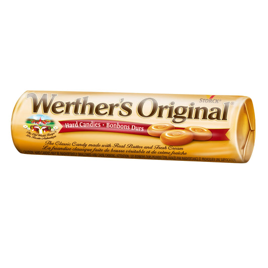Werther's Original Hard Caramel Candy Rolls, 12 × 50 g