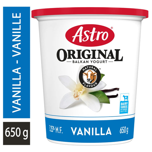 Astro Original Balkan Style Vanilla Yogurt 3.25%, 650 g