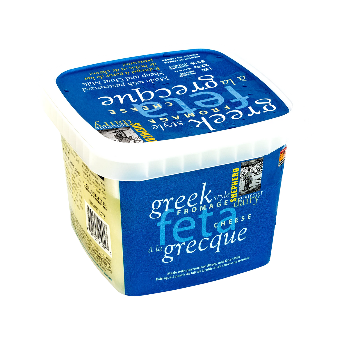 Shepherd Gourmet Dairy Sheep and Goat Feta Cheese, 1 kg