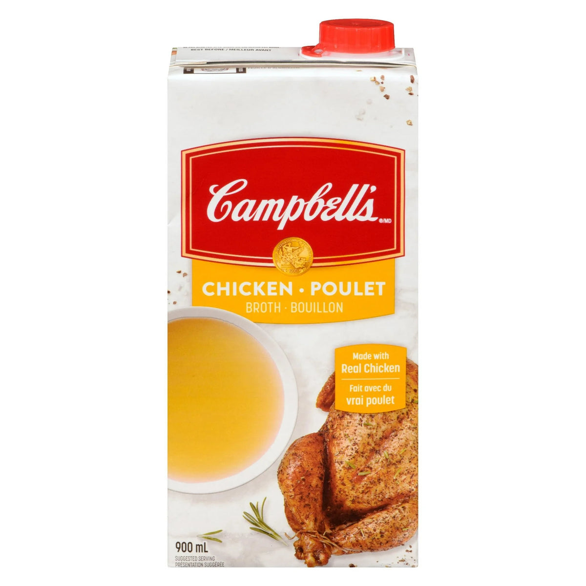 Campbell's Ready to Use Chicken Broth, Shelf Stable, 900 mL