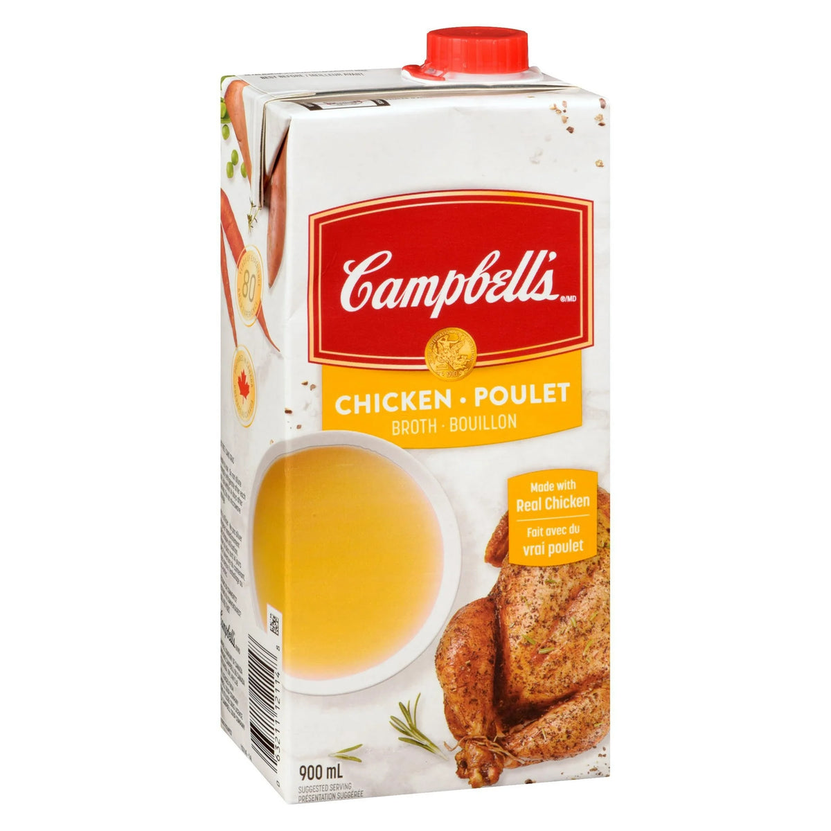 Campbell's Ready to Use Chicken Broth, Shelf Stable, 900 mL