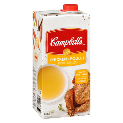 Campbell's Ready to Use Chicken Broth, Shelf Stable, 900 mL