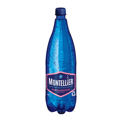 Montellier Grapefruit Carbonated Natural Spring Water Bottle, 1 L