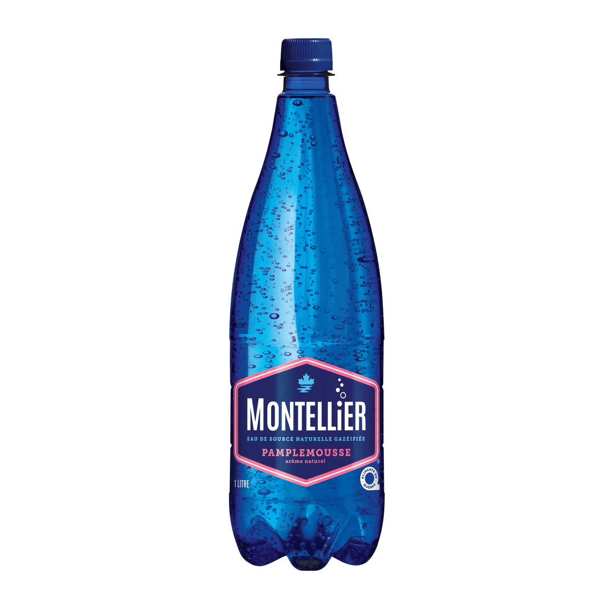 Montellier Grapefruit Carbonated Natural Spring Water Bottle, 1 L