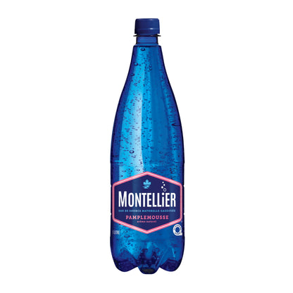 Montellier Grapefruit Carbonated Natural Spring Water Bottle, 1 L