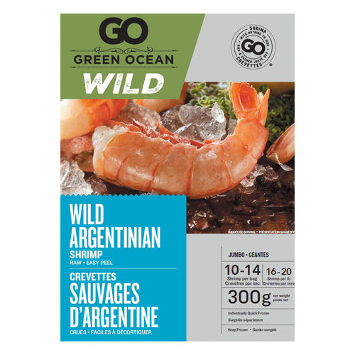 Green Ocean Frozen Wild Argentinian Shrimp, 300 g