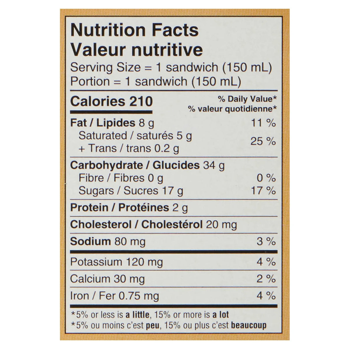 Chapman's Yukon Moose French Vanilla Ice Cream Sandwiches, 8 × 150 mL