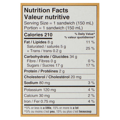 Chapman's Yukon Moose French Vanilla Ice Cream Sandwiches, 8 × 150 mL