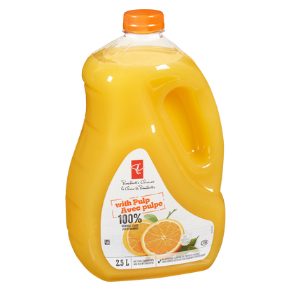 President's Choice Orange Juice with Pulp, 2.5 L
