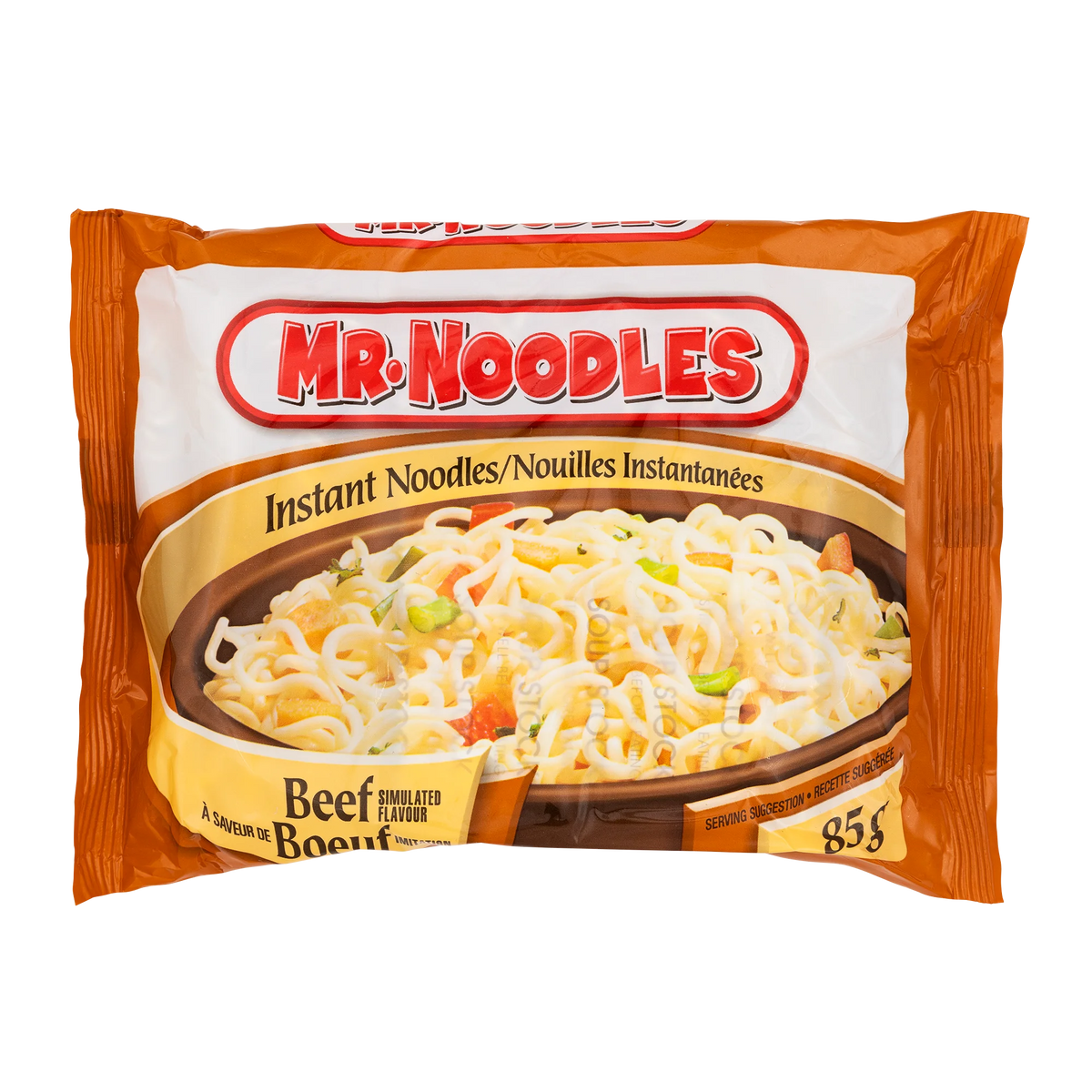 Mr. Noodles Beef Flavour Flat Instant Noodles, 24 × 85 g