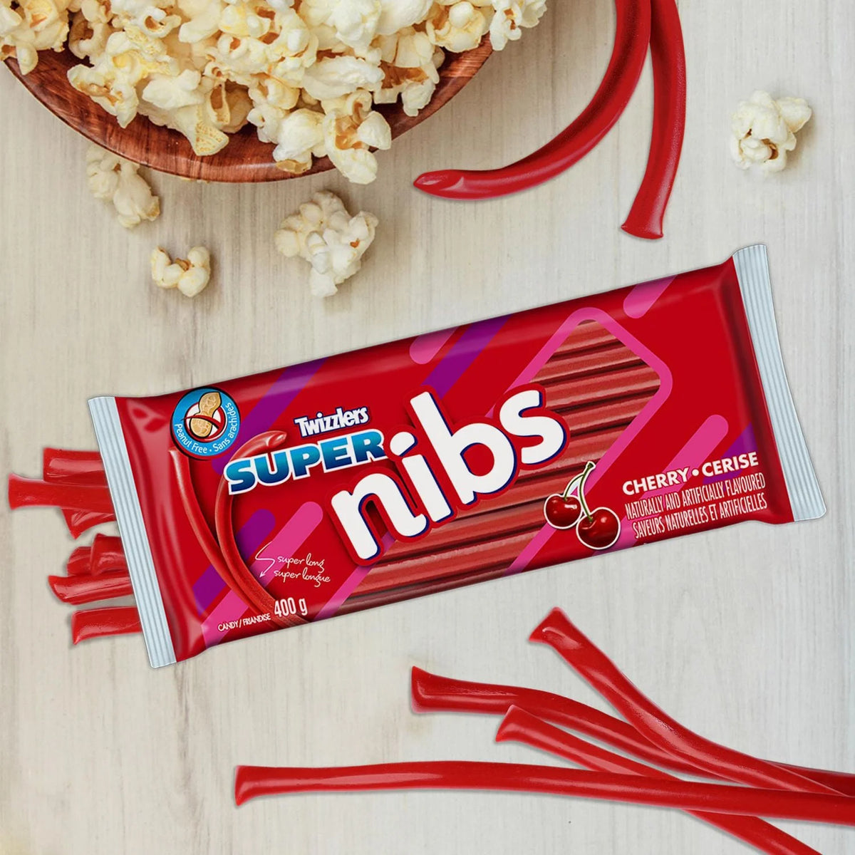 Twizzlers Super Nibs Cherry Candy, 400 g