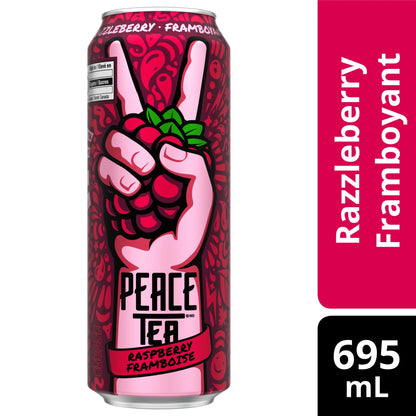 Peace Tea Razzleberry Iced Tea Can, 695 mL