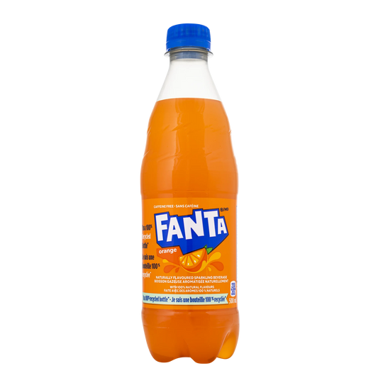 Fanta Orange Soda, 24 × 500 mL