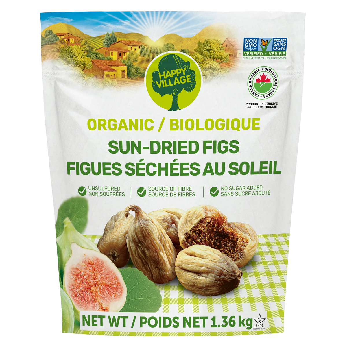 Happy Village Organic Smyrna Figs, 1.36 kg
