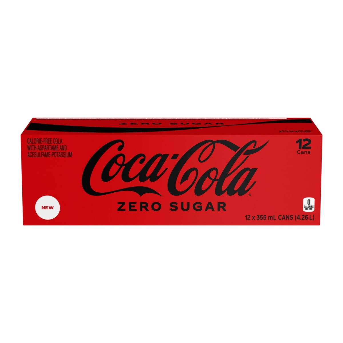 Coca-Cola Zero Sugar Cola, 12 × 355 mL
