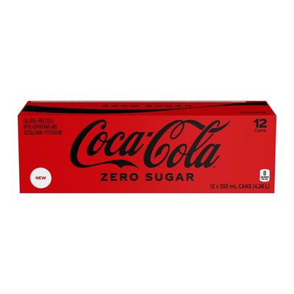 Coca-Cola Zero Sugar Cola, 12 × 355 mL