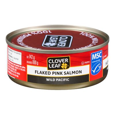 Clover Leaf Flaked Wild Pacific Pink Salmon, 142 g