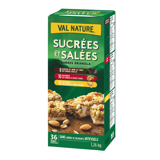 Nature Valley Sweet and Salty Granola Bars Variety Pack, 36 × 35 g
